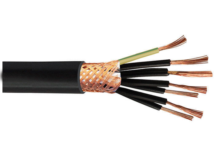 600 1000V Copper Conductor Cable , Flexible Control Cable PVC XLPE Braiding
